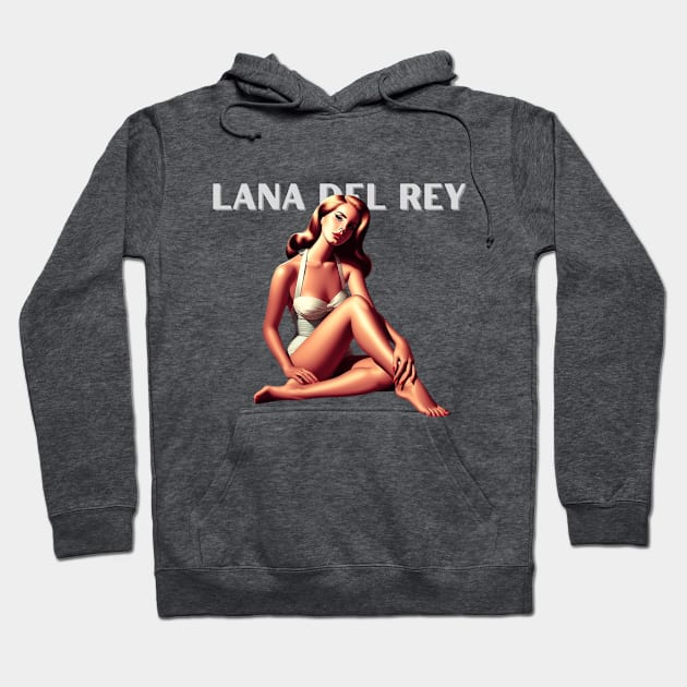 Lana Del Rey - Born To Die Pinup Hoodie by Tiger Mountain Design Co.